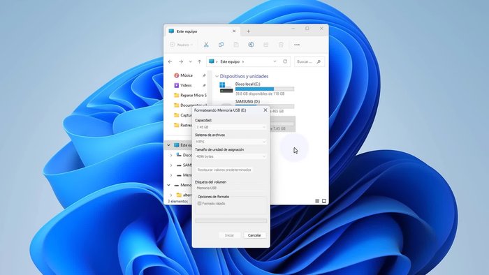 Formatear o borrar accidentalmente archivos de una memoria USB o disco duro.