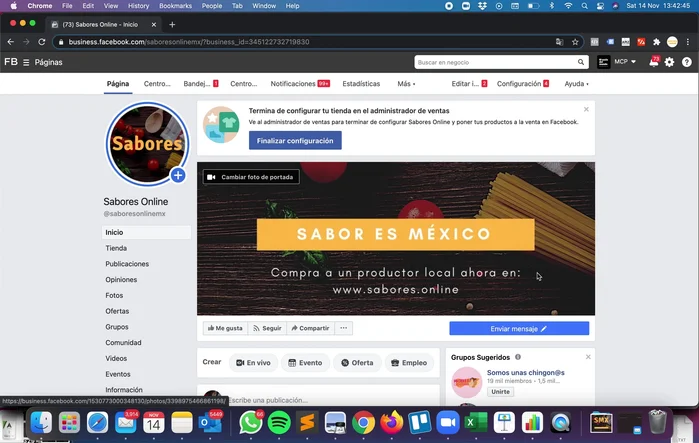 Localiza la pestaña 'Centro de Clientes Potenciales' en tu página de Facebook, junto a 'Bandeja de entrada'. Si no la ves, debes crear una campaña de clientes potenciales.