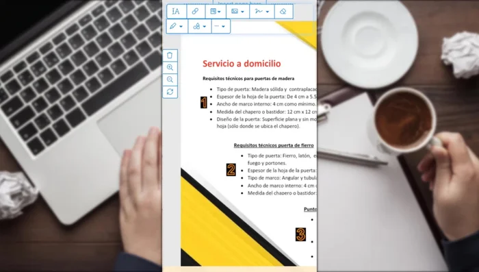 Para agregar imágenes, presionar el botón 'Nueva imagen', seleccionar la imagen desde la galería y presionar 'Listo'. Ajustar el tamaño de la imagen desde las esquinas.