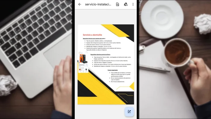 Presionar el botón 'Descargar' para guardar el PDF editado.