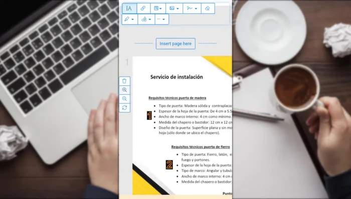 Para mover texto, presionar y arrastrar el texto a la posición deseada.