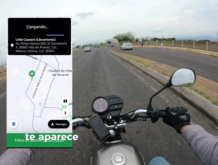Detalles del pedido: Una vez aceptado, se muestran detalles adicionales: nombre del cliente, cantidad de artículos.