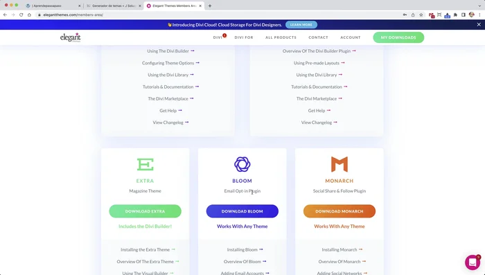 Asigna un nombre descriptivo y activa la opción Divi Cloud para guardar en la nube (no solo localmente).