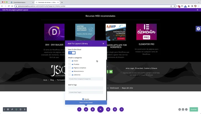 Organiza tus elementos guardados usando categorías y etiquetas para facilitar la búsqueda.