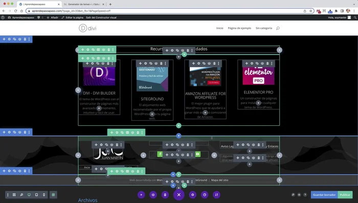 Realiza los ajustes necesarios al elemento importado en tu nuevo diseño.