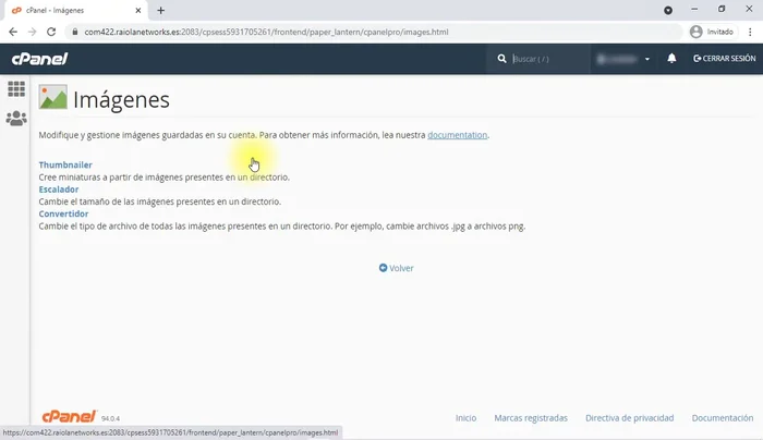 Gestionar imágenes: Subir imágenes a través del administrador de archivos. Utilizar las herramientas integradas (miniaturizador, escalador, convertidor) para modificar las imágenes.