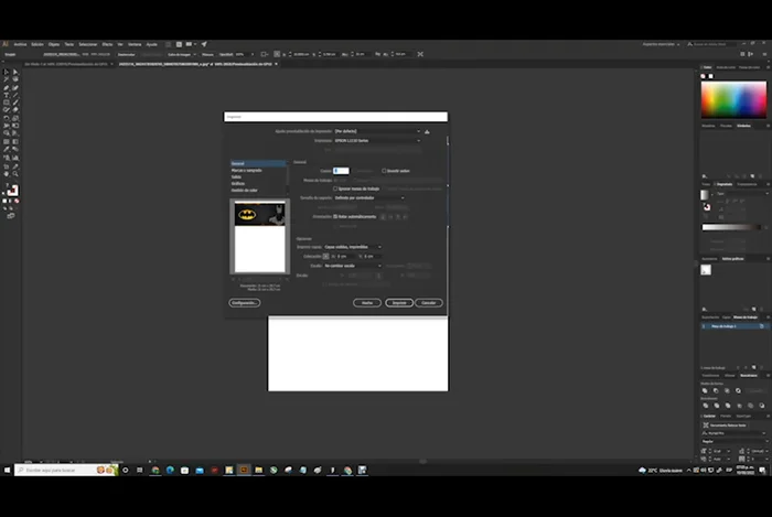 En 'Interpretación', elegir 'Perceptual' para mantener la fidelidad de color.