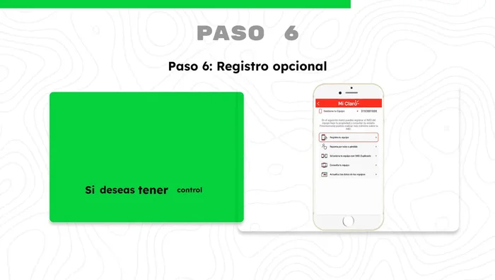 Considerar el registro opcional para controlar el bloqueo y desbloqueo futuro.