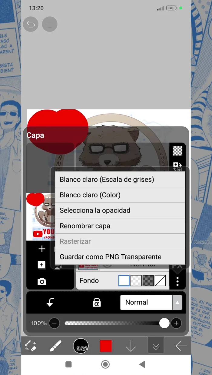Rasterizar capa: Convertir una capa de texto o vectorial en una capa rasterizada (píxeles) para facilitar la edición.