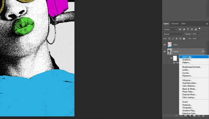 Repetir el paso 13 con capas de colores sólidos adicionales para crear un degradado de fondo