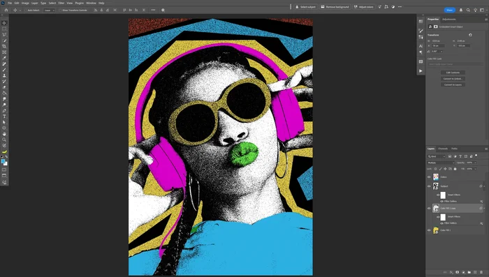 Cambiar el modo de fusión de la capa duplicada a 'Multiplicar'
