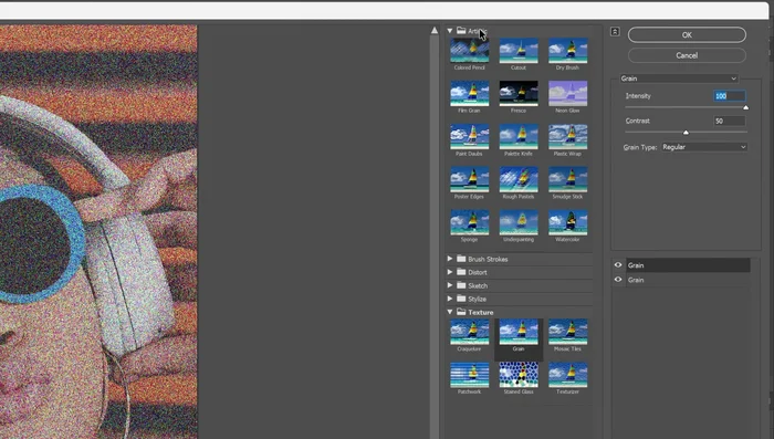Agregar Filtro de Bordes Desgarrados (máxima suavidad, alto contraste)