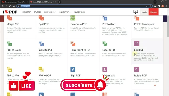 Selecciona la opción 'Editar PDF'.