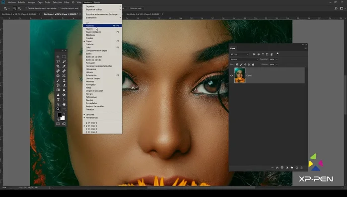 Crear una nueva acción. Nombrarla 'Enfoque Exp y P'.
