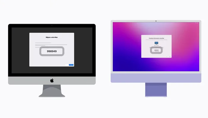 Confirma que los códigos de seis dígitos mostrados en ambas Macs coincidan.