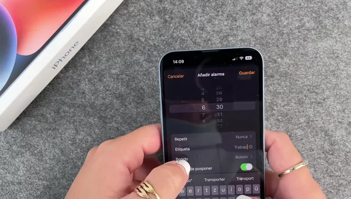 Elige la vibración (opcional).
