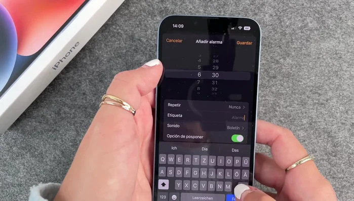Elige la vibración (opcional).