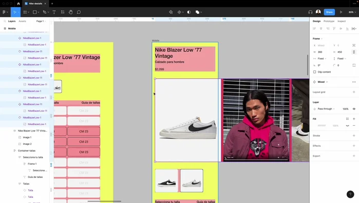 Ajustar el contenido (`Content`): Usar la opción 'Content' en Figma para asegurar que el contenido se ajuste correctamente al contenedor.