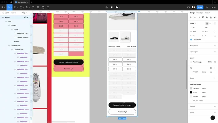 Ajustar el contenido (`Content`): Usar la opción 'Content' en Figma para asegurar que el contenido se ajuste correctamente al contenedor.