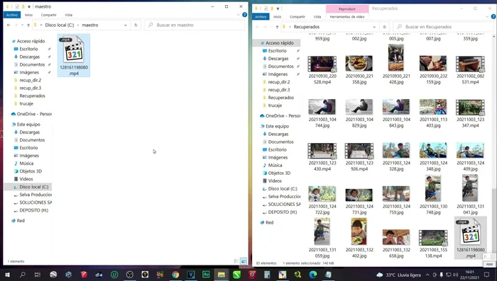 Copiar los dos ejecutables del programa (64 y 32 bits) a la carpeta 'Maestro'.