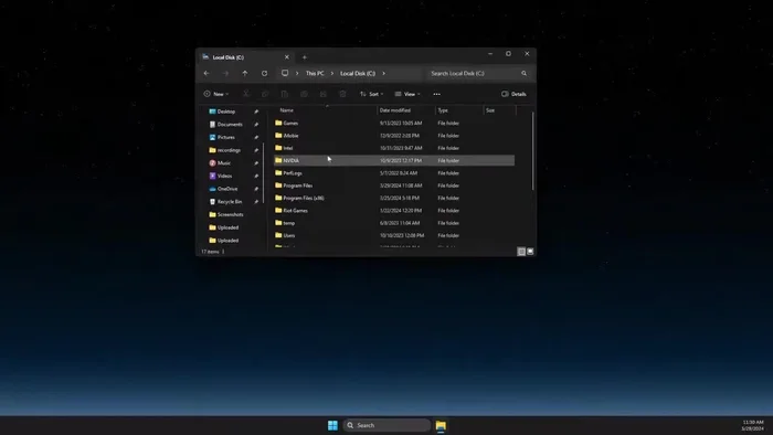 Ve a la carpeta 'configuración'.
