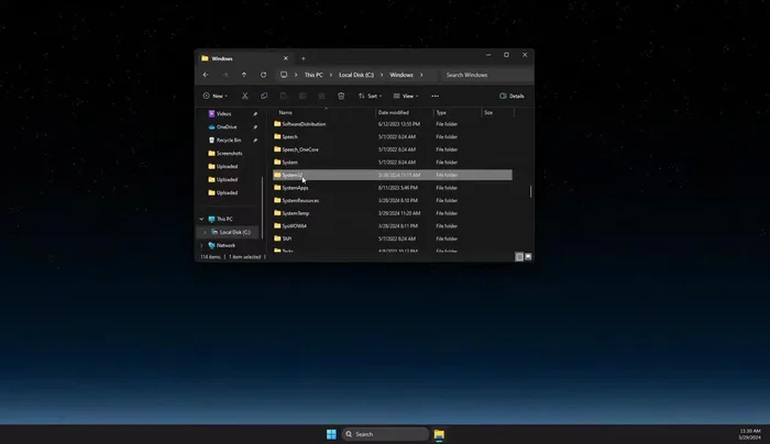 Ve a la carpeta 'configuración'.