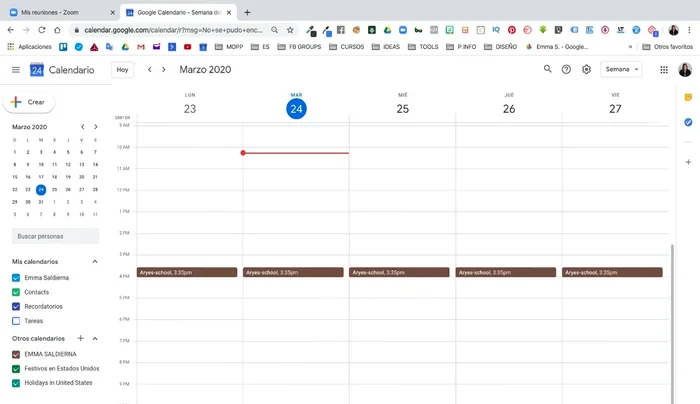 Ve a la sección 'Reuniones'.