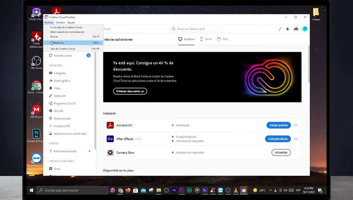 Desactiva este botón.