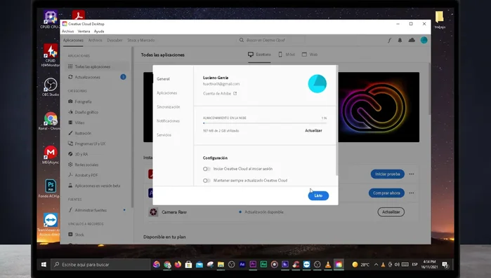 Reinicia tu ordenador.