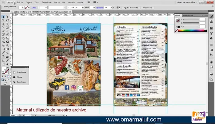 Agregar sangrado (demasía). Añadir 2 milímetros (o más, según la imprenta) a cada lado del documento para evitar bordes blancos tras el corte.