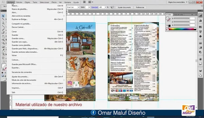 Agregar sangrado (demasía). Añadir 2 milímetros (o más, según la imprenta) a cada lado del documento para evitar bordes blancos tras el corte.