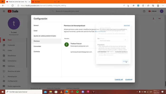 Haz clic en "Hecho".