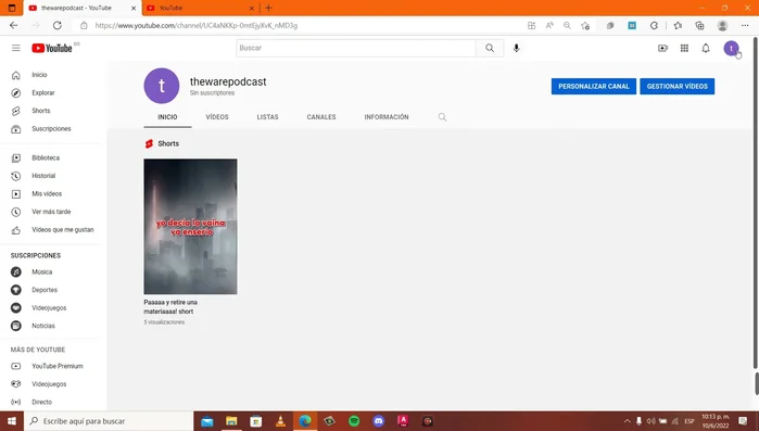 Selecciona "YouTube Studio".