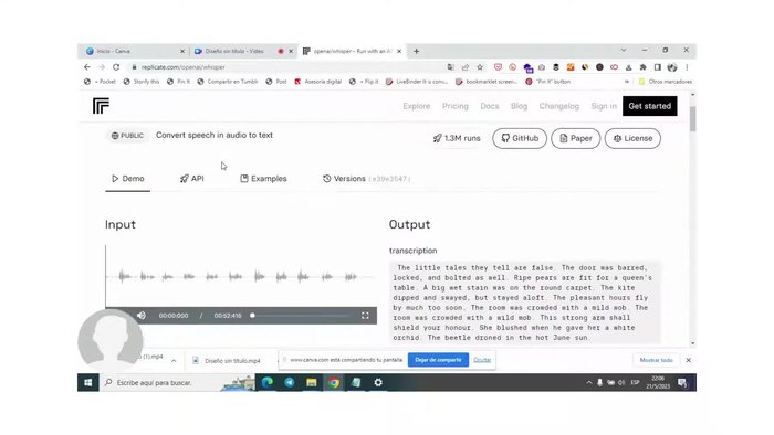 Acceder a la aplicación Whisper.