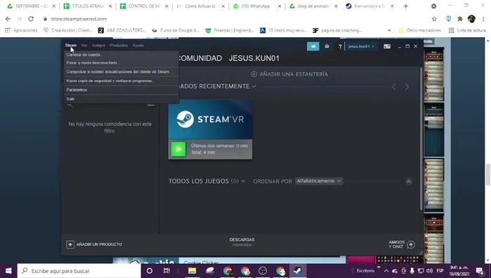Selecciona 'Parámetros'.