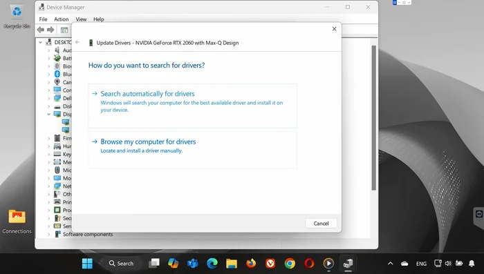Elige una versión más antigua del controlador e instálala.