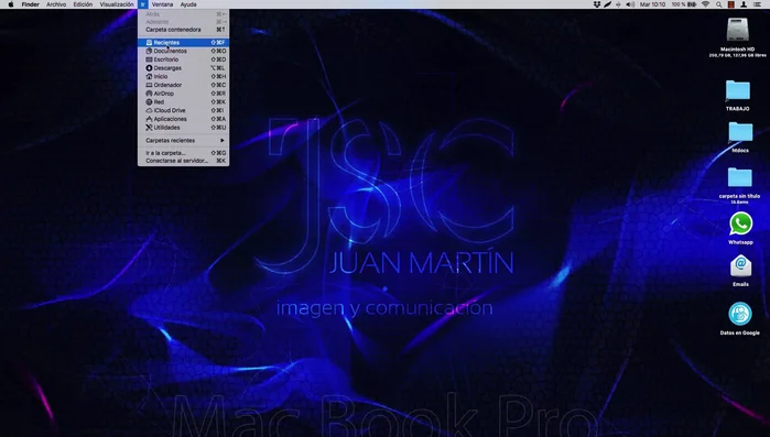 Selecciona 'Biblioteca' del menú desplegable que aparece al presionar Alt.