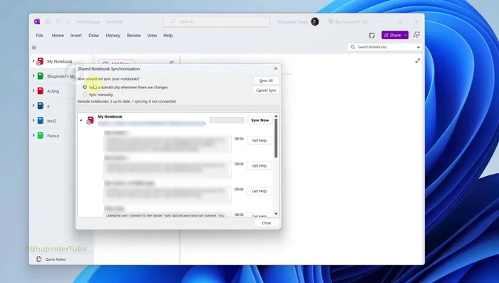 Selecciona 'Sincronizar todo'.