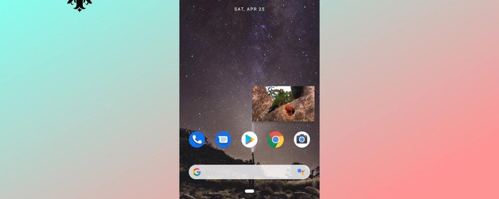 El vídeo se minimizará. Puedes mover la ventana flotante del vídeo a cualquier parte de la pantalla.