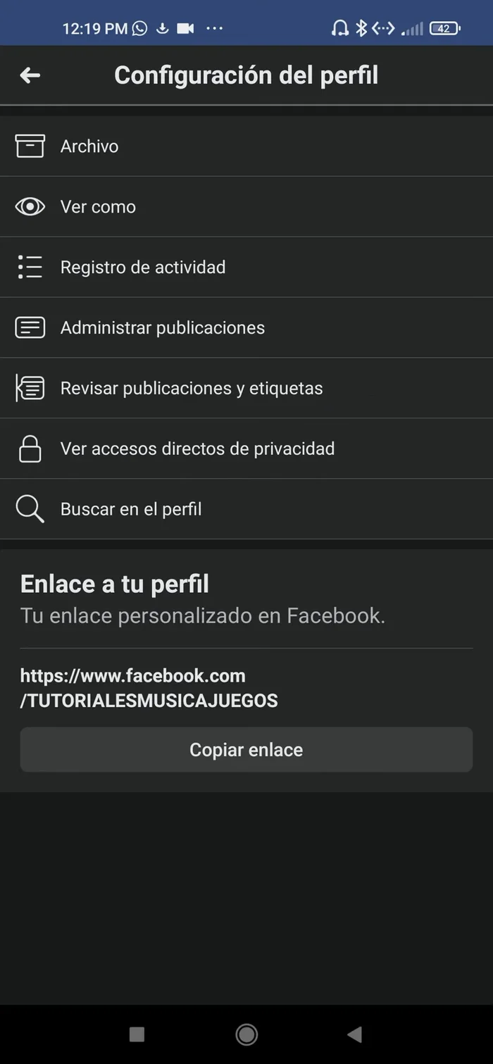 Bajar hasta el final y hacer clic en 'Ver historial de actividad'.