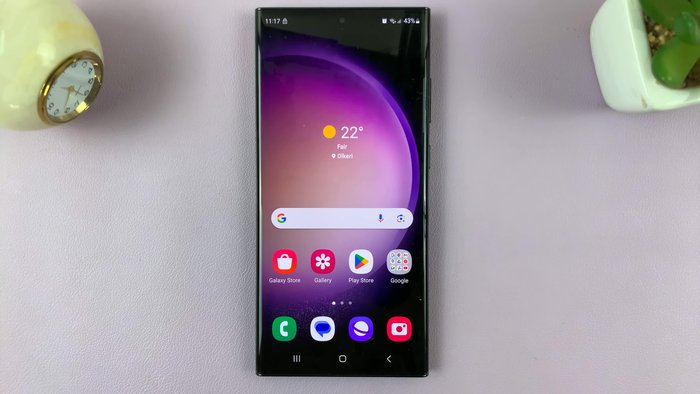 Toca el ícono de configuración en la configuración rápida.