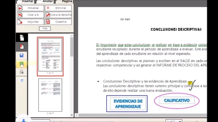 Guardar y Descargar: Haz clic en las dos flechas verdes hacia abajo para guardar y descargar el PDF editado.