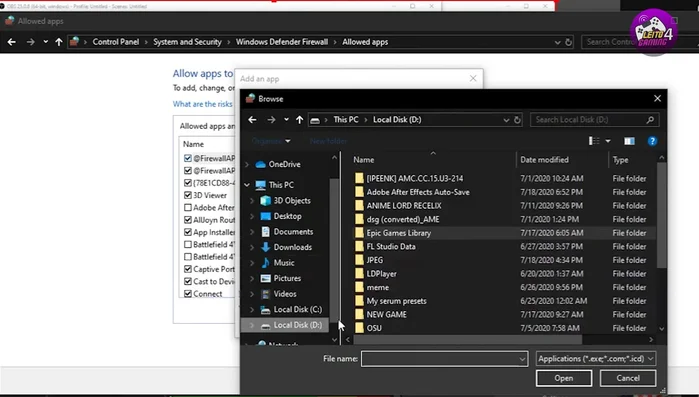 Buscar Torchlight 2 (y el ejecutable del parche, si lo tienes) y marcar las casillas para permitir el acceso.