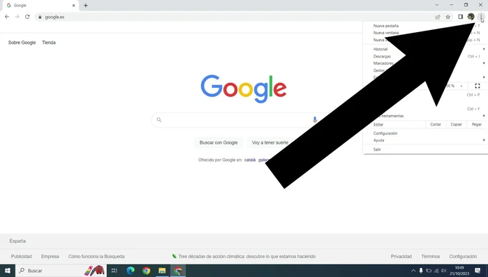 Selecciona 'Configuración'.