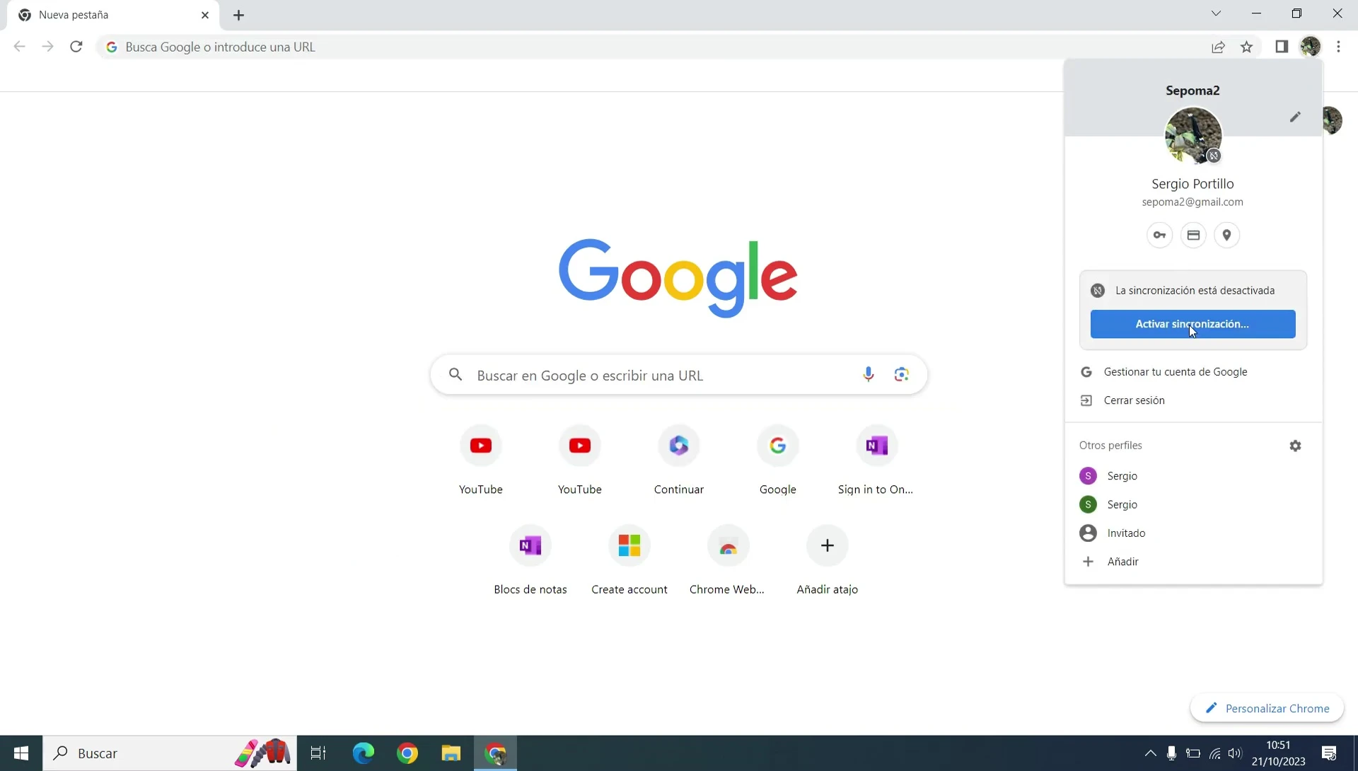 Solución rápida: Activar sincronización en Google Chrome