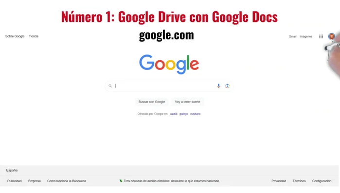 Dirígete a google.com e inicia sesión en tu cuenta de Google.