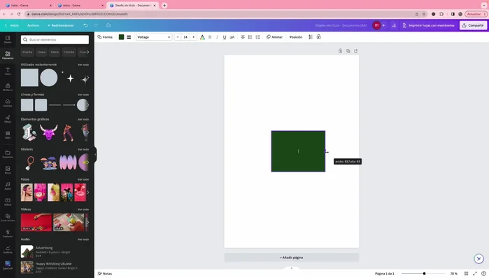 Diseña el frente y el reverso de tu tarjeta utilizando elementos de Canva (imágenes, texto, logotipos, etc.).