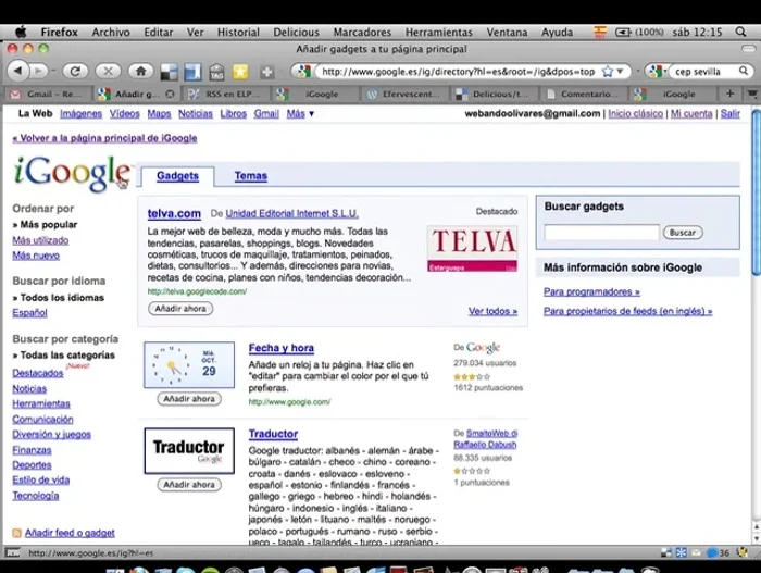 Pega la URL del feed RSS y guarda los cambios.