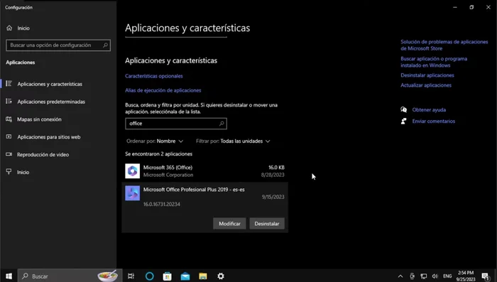 Cierra la ventana de configuración de Office.
