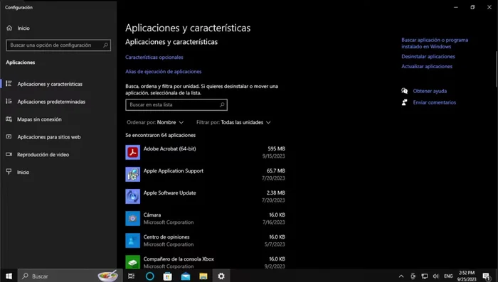 Busca 'Word' o 'Office' en la lista de aplicaciones.